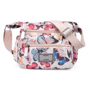 3308 Crossboby Bag - Waterproof Nylon Shoulder Bag Multi-Pocket Handbags